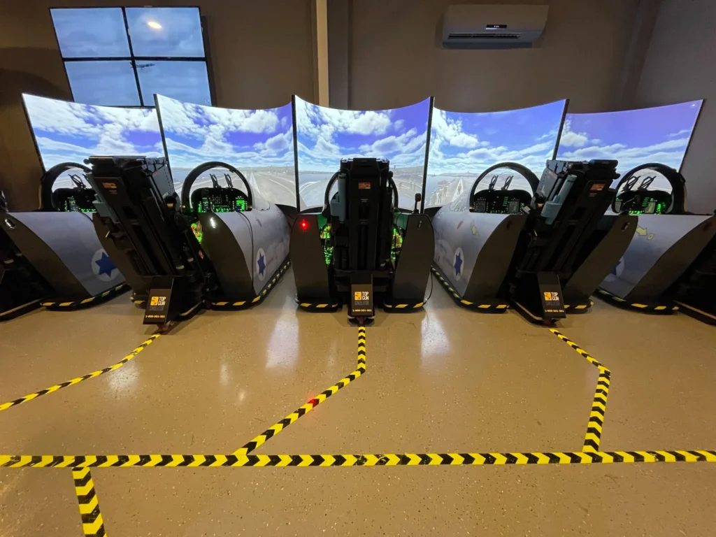 NewVision civilian flight training center simulator stations