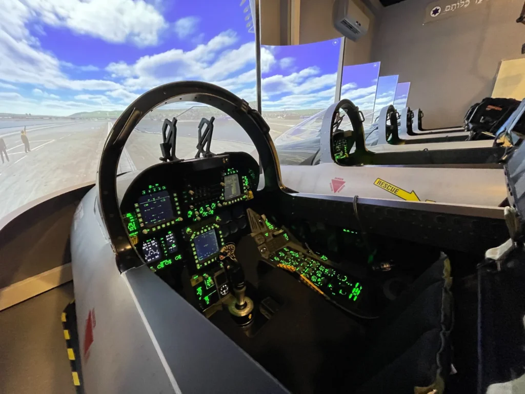 NewVision civilian flight training center cockpit simulator